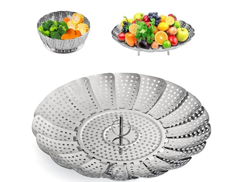 وعاء مومو ألمنيوم للطعام سلة بخار الخيزران