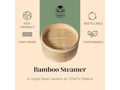 سلة بخار الخيزران الطبيعية ذات طبقتين لطهي الدامبلينغ