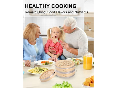 وعاء ذهبي للأرز بالغاز وأعشاب البحر سلة بخار الخيزران