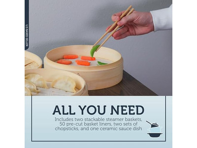 مبخرة يابانية من الخيزران سلة بخار الخيزران