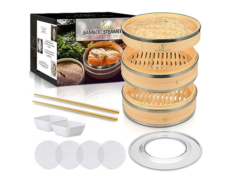 حاوية البخار سلة بخار الخيزران