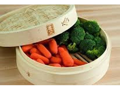 سلة بخار الخيزران لتصفية البيض المطهي على البخار