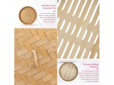 سلال بخار الخيزران المتنوعة