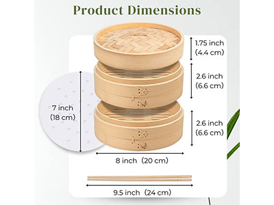 سلال التبخير سلة بخار الخيزران