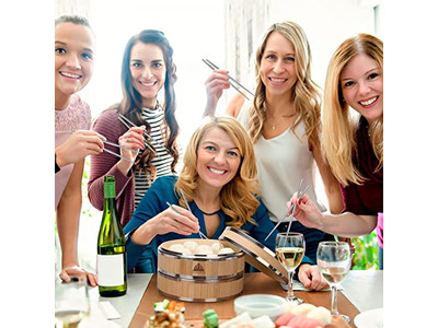 سلة بخار الخيزران الأساسية